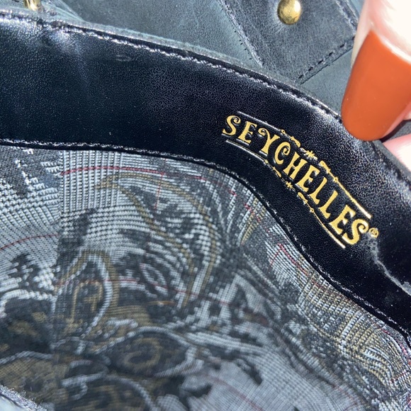 Seychelles Vintage Leather Matte Black Tall Buckle Boots - Picture 10 of 13